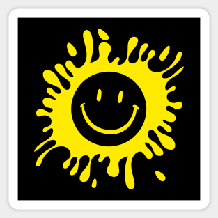 Happy Yellow Splat Sticker